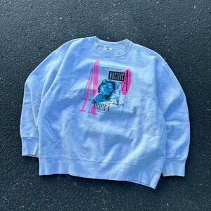 Vintage 80's 90's Nucleic A Hair Product Crewneck sweatshirt Size xl